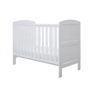 Ickle Bubba Coleby Mini Cot Bed and Sprung Mattress White