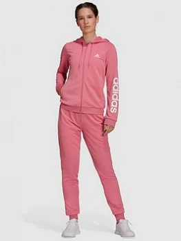 adidas Essentials Linear Tracksuit - Rose, Rose, Size XL, Women