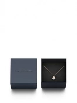 Daniel Wellington Aspiration White Ceramic And Rose Gold Plated Necklace