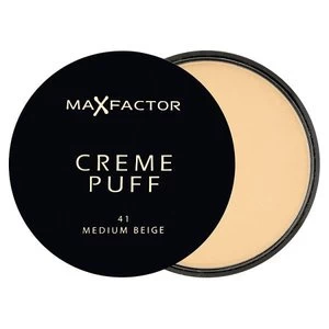 Max Factor Creme Puff Powder Compact Medium Beige 41 Nude