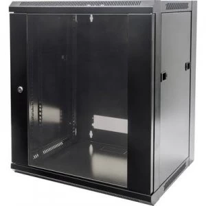 Intellinet 711777 19 wall cabinet (W x H x D) 570 x 500 x 450 mm 9 U Black (RAL 9005)