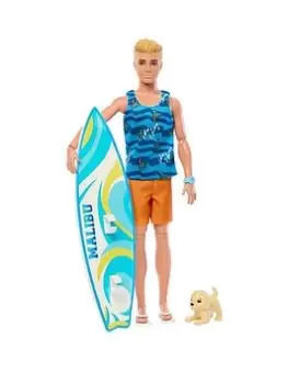 Barbie Ken Beach Day Doll & Piece Count