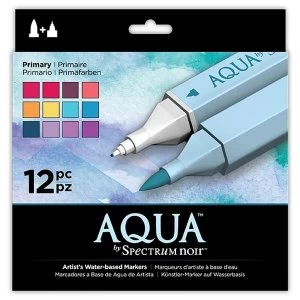 Spectrum Noir Aqua Marker Pen Set Primary Set of 12