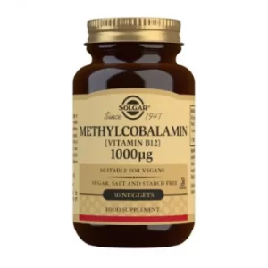 Solgar Methylcobalamin (Vitamin B12) 1000µg (30 Nuggets)