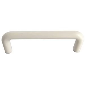 BQ White D Shaped Furniture Pull Handle Pack of 10