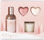 Style & Grace Utopia Relax and Bathe Set - 100ml Body Wash, 2 x 20g Bath Fizzer, 30g Candle