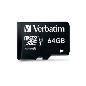 Verbatim 64GB MicroSDXC Memory Card