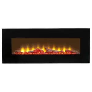 Sureflame 1.8kW Wm-9331 Electric Wall Mounted Fire With Remote In Black 42 Inch