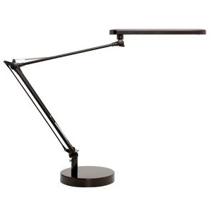 Unilux Mamboled LED Desk Lamp Double Jointed Arm Black