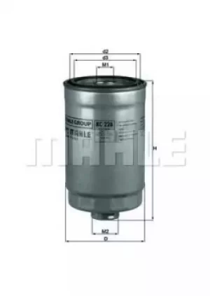 Fuel Filter KC226 70340855 by MAHLE Original