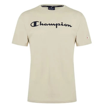 Champion Neck T-Shirt - Brown