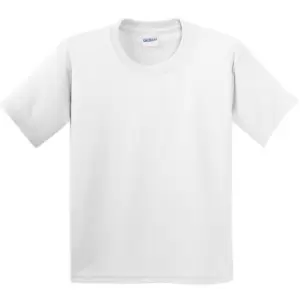 Gildan Childrens Unisex Soft Style T-Shirt (Pack Of 2) (M) (White)