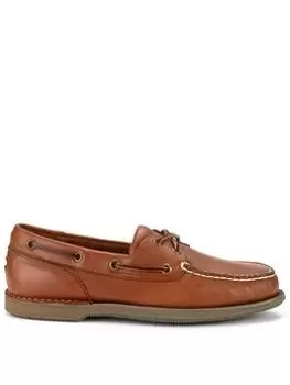 Rockport Perth Boat Shoe, Brown, Size 10, Men