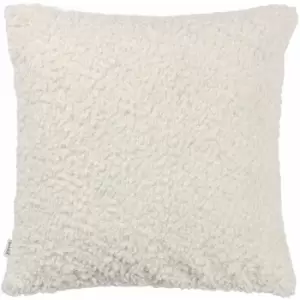 The Linen Yard Cabu Chunky Fleece Cushion Cover, Ecru, 45 x 45 Cm