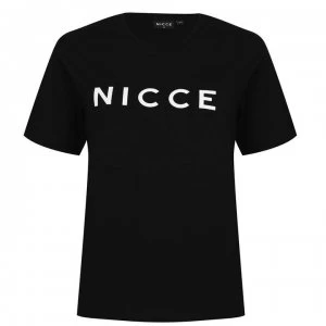 Nicce Nicce Central Logo T Shirt Womens - Black