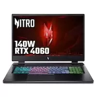 Acer Nitro 17 NVIDIA RTX 4060, 16GB, 17.3" QHD 165Hz, AMD Ryzen 7-7735HS Gaming Laptop