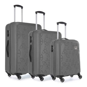 Revelation by Antler Echo 3 Piece Suitcase Set - Charcoal
