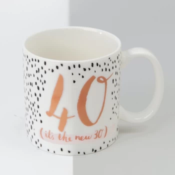 Luxe Porcelain Female Birthday Mug - 40