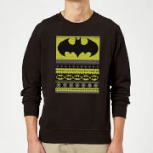 Batman Christmas Sweatshirt - Black - M