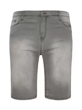 BadRhino Denim Shorts, Grey, Size 54, Men