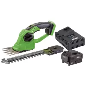 Draper D20 20V 2-in-1 Grass and Hedge Trimmer Battery and Fast Charger 20V - wilko - Garden & Outdoor