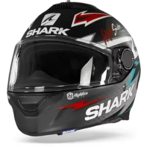 Shark Spartan 1.2 Adrian Parassol Mat Black Silver Red L