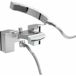 Bristan - Descent Bath Shower Mixer with Kit Pillar Mounted - Chrome