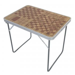 Classic Games Folding Camping Table Brown