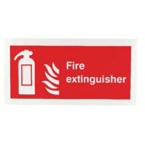 Blick Safety Sign Fire Extinguisher Symbol 100x200mm Self-Adhesive F16DS