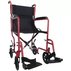 Aidapt Steel Compact Transit Chair - Red