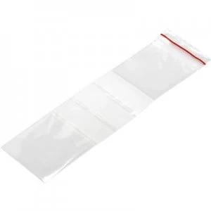Grip seal bag with write on panel W x H 40 mm x 150 mm Transparent Polyethyl