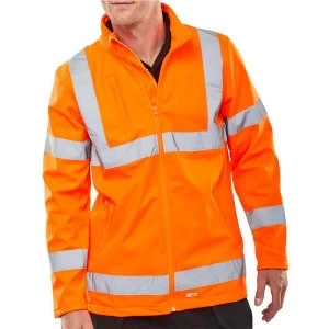 Bseen High Vis Soft Shell Jacket EN20471 GORT3279 XL Orange Ref