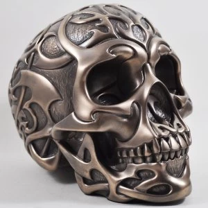 Celtic Tribal Bronze Skull 15cm