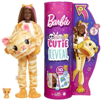 Barbie Cutie Reveal Doll with Kitty Costume & 10 Surprises