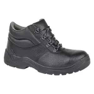 Grafters Mens Padded Collar D-Ring Chukka Safety Boots (14.5 UK) (Black)