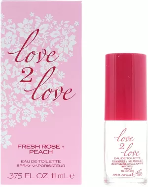 Love2Love Fresh Rose + Peach Eau de Toilette Women 11ml