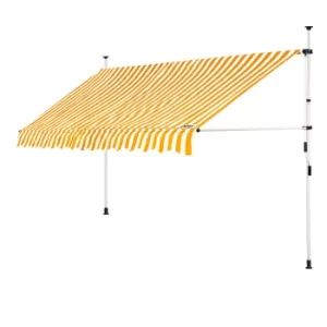 Clamp Awning Yellow/White 11.5ft