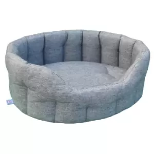 P&L Oval Basket Dog Bed XL Grey - wilko