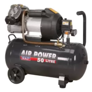 Sealey Air Compressor 50L Direct Drive 3HP & Air Accessory Kit