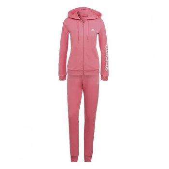 adidas Essentials Logo French Terry Tracksuit Womens - Rose Tone / White