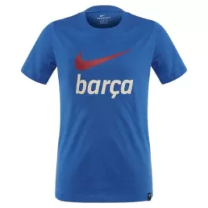 2021-2022 Barcelona Swoosh Club Tee (Blue)