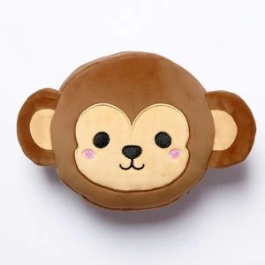 Relaxeazzz Cutiemals Monkey Round Travel Pillow & Eye Mask