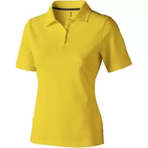 Elevate Calgary Short Sleeve Ladies Polo (S) (Yellow)