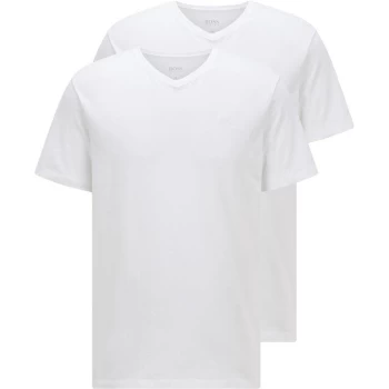 Boss 2 Pack V Neck T Shirt - White