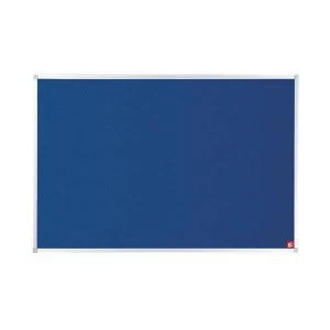 5 Star Office 1200 Felt Noticeboard with Fixings and Aluminium Trim Blue