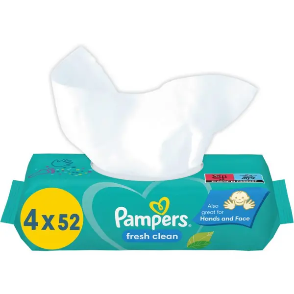 Pampers Fresh Clean 4x52 Wet Wipes