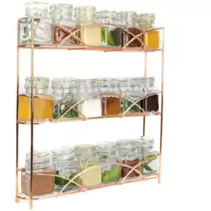 Maison&white - 3 Tier Herb & Spice Rack Rose Gold M&W New - Rose Gold