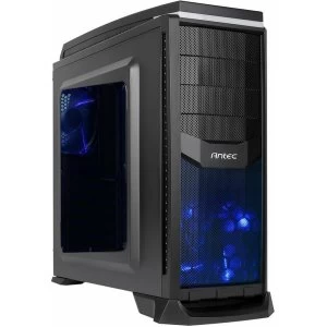 Antec GX 300 Side Windowed Midi Gaming Case with Blue LED Black