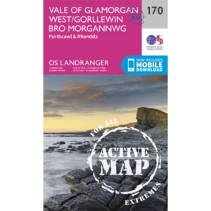 Vale of Glamorgan, Rhondda & Porthcawl by Ordnance Survey (Sheet map, folded, 2016)