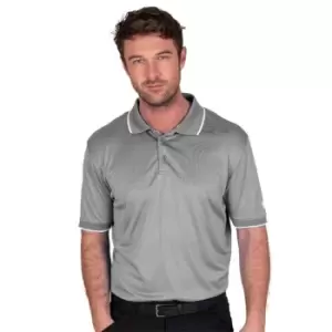 Island Green Performance Polo Golf Shirt - Grey